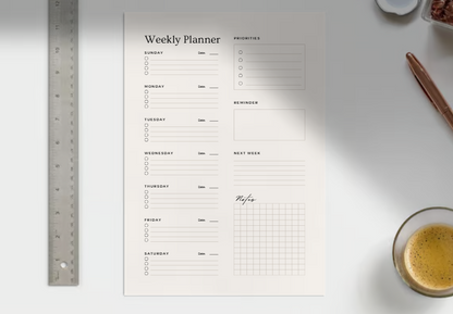 Your Digital Weekly Planner: Stay Organized, Stay Productive